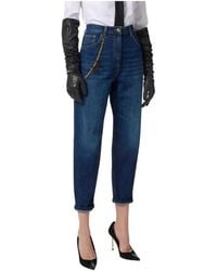Elisabetta Franchi - Cropped Jeans - Lyst