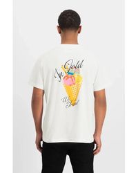 In Gold We Trust - Cremefarbenes t-shirt weiß - Lyst