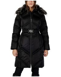 Guess - Zip-Up Lange Mouwen Jas Met Voorzakken - Lyst