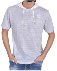 Eleventy - T-shirt casual in lino e cotone - Lyst