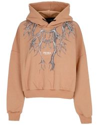 PHOBIA ARCHIVE - Lightning Crop Hoodie - Lyst