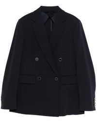 Max Mara - Jassen ,Blauw ,Polyester Lerici Blazer - Lyst