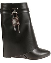 Givenchy - Schwarze Shark Lock Stiefeletten - Lyst