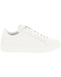 Dolce & Gabbana - Sneaker in pelle bianca - Lyst
