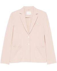 Circolo 1901 - Jassen ,Roze ,Katoen Stretch Cotton Single-Breasted Blazer - Lyst