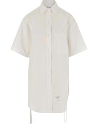 Thom Browne - Logo Patch Button-Up Overhemdjurk - Lyst