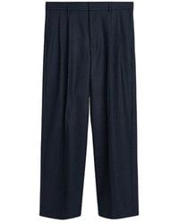 sunflower - Marineblaue Weite Plissierte Hose - Lyst