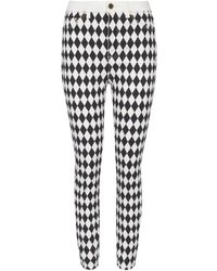Balmain - Diamanten Denim Slim-Fit Jeans - Lyst