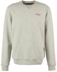 Barbour - Hoodies & Sweatvesten ,Grijs ,Katoen Sweatshirt Met Ronde Hals Marl - Lyst