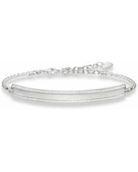 Thomas Sabo - Elegant Zilveren Armband Met Zirkonia - Lyst