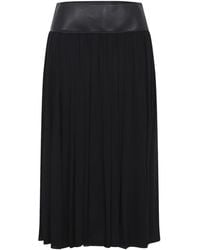 Alaïa - Rokken ,Zwart ,Leer Midi Rok - Lyst