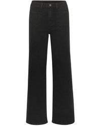 Kaffe - Jeans ,Zwart ,Flared Jeans Zwart Diep Klassieke Stijl - Lyst
