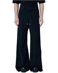 Rick Owens - Wollhose Mit Silberfarbener Hardware - Lyst