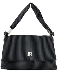John Richmond - Schwarze Schultertasche Mit Einzigartiger Textur - Lyst