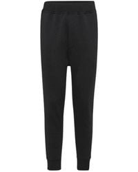 DSquared² - Broeken ,Zwart ,Katoen Ibra Trainingsbroeken Maple Leaf Logo - Lyst