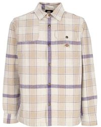 Dickies - Beiges flanellhemd mit langen ärmeln - Lyst