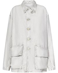 Maison Margiela - Off- Denim Jacket Ss25 - Lyst