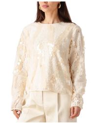 Second Female - Overhemden ,Wol Glimmer Blouse - Lyst