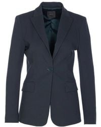Pinko - Jassen ,Blauw ,Nylon Zijden & Nylon Jassen Voor Vrouwen - Lyst