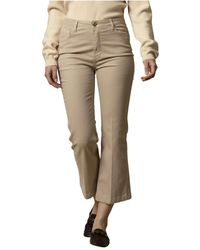 Kocca - Stijlvolle Flared Leg Jeans Broek - Lyst