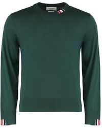 Thom Browne - Wollen Trui Met Ronde Hals - Lyst