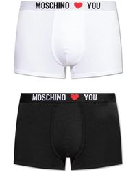 Moschino - Zweierpack Boxershorts Mit Logo - Lyst