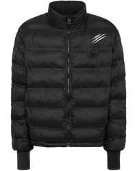 Philipp Plein - Fitness ,Zwart ,Polyester Lightweight Zipped Jacket Ls Scratch - Lyst