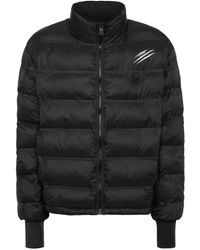 Philipp Plein - Fitness ,Zwart ,Polyester Lightweight Zipped Jacket Ls Scratch - Lyst