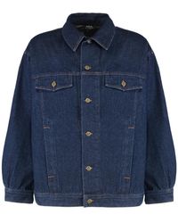 A.P.C. - Denim Jackets - Lyst