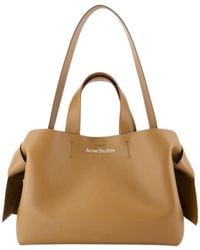 Acne Studios - Borsa shopper in pelle marrone - Lyst