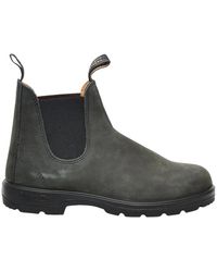 Blundstone - Schwarz-graue leder-beatles-boots - Lyst
