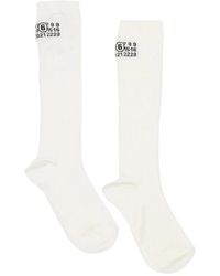 MM6 by Maison Margiela - Bootleg Sock - Lyst