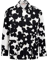 Marni - Jassen ,Zwart ,Katoen Dillies Jacket - Lyst