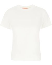 Valentino Garavani - Klassisches baumwoll-t-shirt für frauen - Lyst