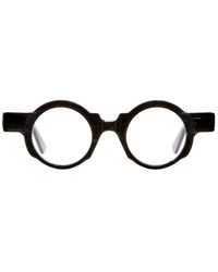 Kuboraum - Accessoires ,Zwart ,Zwarte Shine Solar Ronde Bril - Lyst