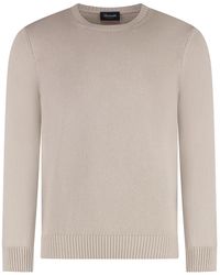 Drumohr - Truien & Vesten ,Katoen Geribbelde Katoenen Crew-Neck Sweater - Lyst