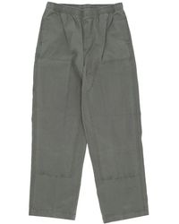 Obey - Broeken ,Groen ,Katoen Canvas Broek Met Dubbele Stof Knie - Lyst