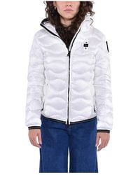Blauer - Jassen ,Wit ,Nylon Gewatteerde Waterafstotende Pufferjas - Lyst