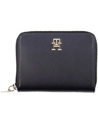 Tommy Hilfiger - Accessoires ,Blauw ,Damesportemonnee Met Ritssluiting - Lyst