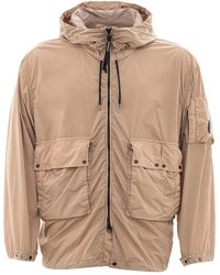 C.P. Company - Hooded Technical Fabric Jacket - Lyst