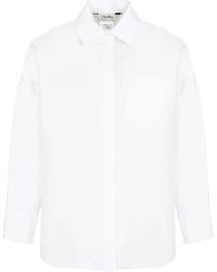 Max Mara - Camisa blanca de algodón estilo lodola - Lyst