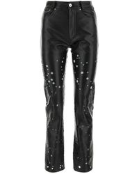 DURAZZI MILANO - Leather Trousers - Lyst