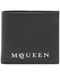 McQueen - Bi-Fold Kreditkartenetui Schwarz - Lyst