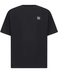 Stone Island - Tops ,Zwart ,Katoen Compass Patch Cotton Jersey T-Shirt - Lyst