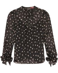 Max Mara - Overhemden ,Zwart ,Chiffon Fabia Blouse - Lyst