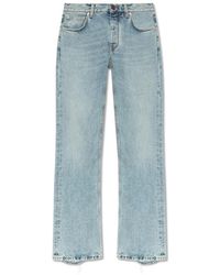 Balenciaga - Jeans ,Blauw ,Katoen Jeans Met Een Vintage-Effect - Lyst