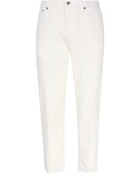 Dondup - Broeken ,Wit ,Katoen Brighton Slim Chino Broek - Lyst