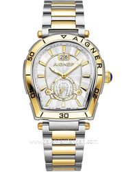 Aigner - Accessoires ,Grijs ,Trapani Horloge - Lyst