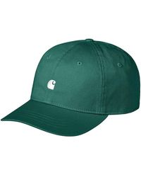 Carhartt - Cappellino da baseball in cotone verde con ricamo logo - Lyst