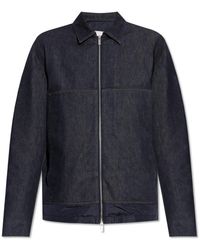Moncler - Jassen ,Blauw ,Denim Denim Jas - Lyst